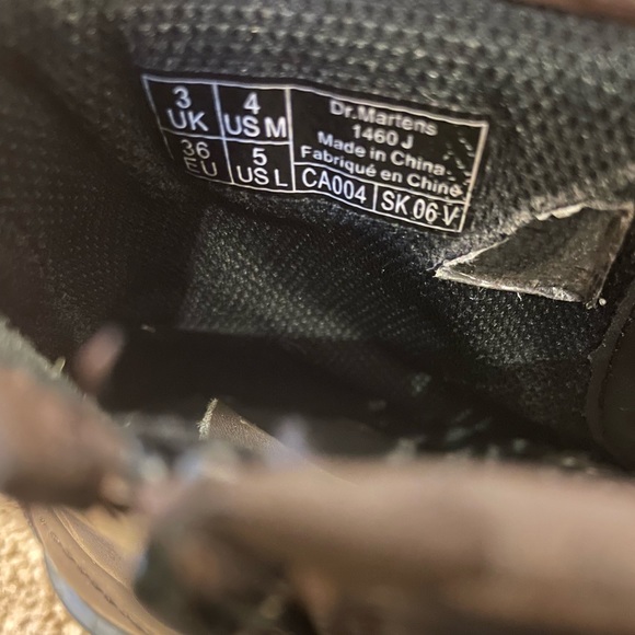 Dr. Martens Delaney Youth Brown Leather Kids Boots size 4 - Picture 7 of 8